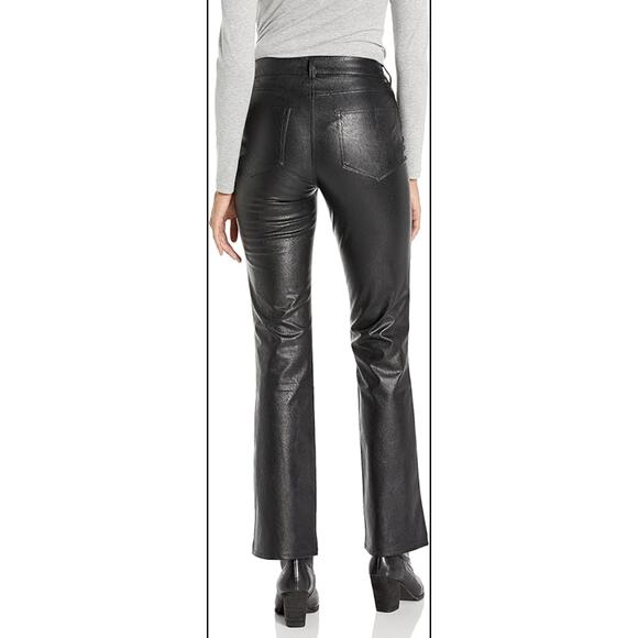 PAIGE - High Rise Manhattan Boot Vegan Leather in Black - Size 26 NWT - Picture 2 of 8